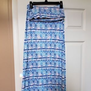 Multi colored maxi skirt